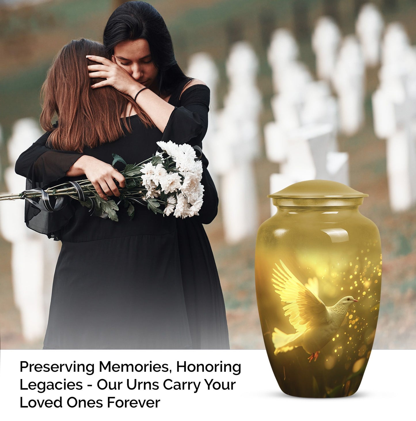 10-inch Dove Urn