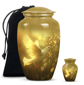 Large Urn With 1 Keepsake Urn