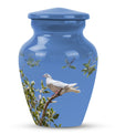 White Dove Ashes keepsake Urn For Mom - Large Memorial Urns For Women