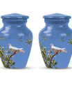 White Dove Ashes keepsake Urn For Mom - Large Memorial Urns For Women
