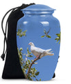 White Dove Ashes keepsake Urn For Mom - Large Memorial Urns For Women