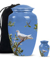 White Dove Ashes keepsake Urn For Mom - Large Memorial Urns For Women