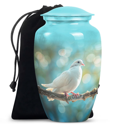 White Dove Burial Urns For Adult Human Ashes - Urns For Women