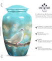 10 inch aluminium Dove Urn,