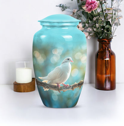 10 inch aluminium Dove Urn,