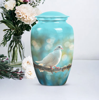 10 inch aluminium Dove Urn,