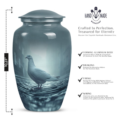 10 inch Dove Themed Classic Urn.