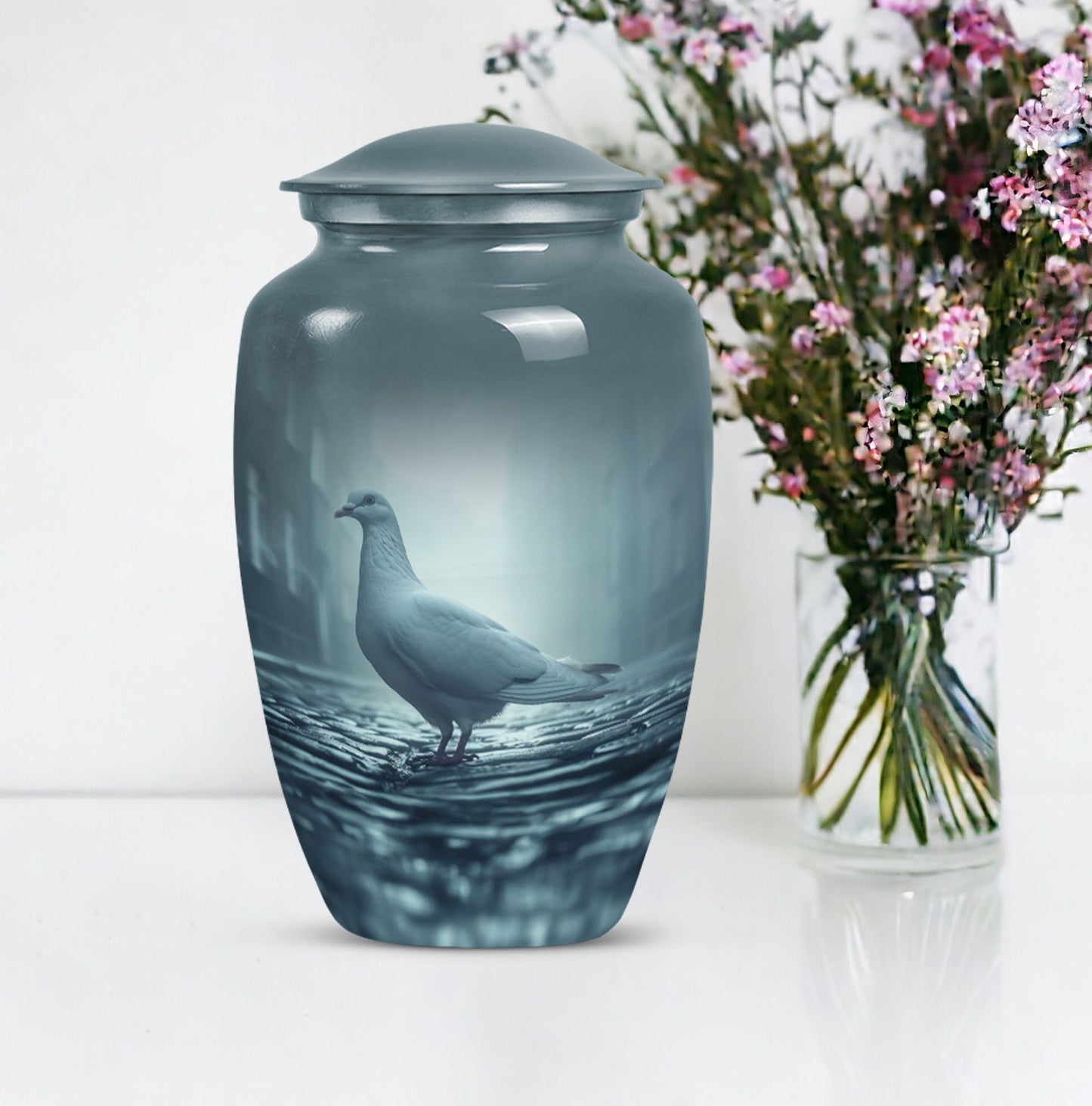10 inch Dove Themed Classic Urn.