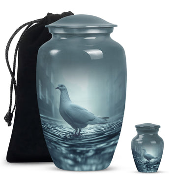 Large Urn With 1 Keepsake Urn