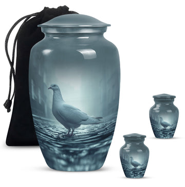 Large Urn With 2 Keepsake Urn