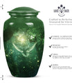 Dove themed classic urn for cremation ashes