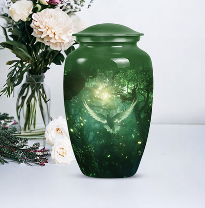 Dove themed classic urn for cremation ashes
