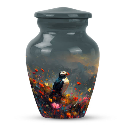 Colorful Personalized Bird Keepsake Urn for Mom - 10-inch, 200 cu in - Yatskia