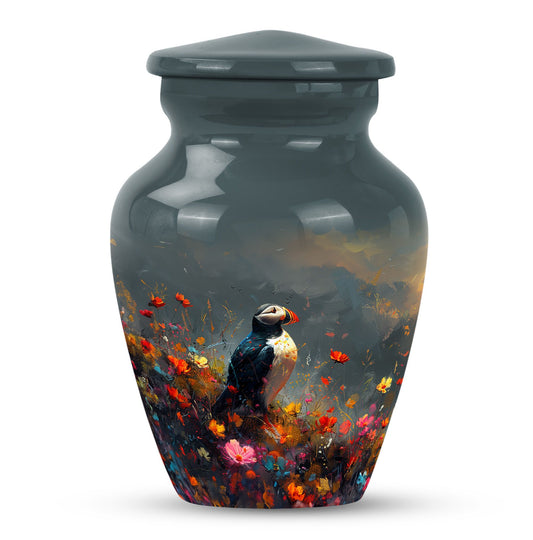 Colorful Personalized Bird Keepsake Urn for Mom - 10-inch, 200 cu in - Yatskia