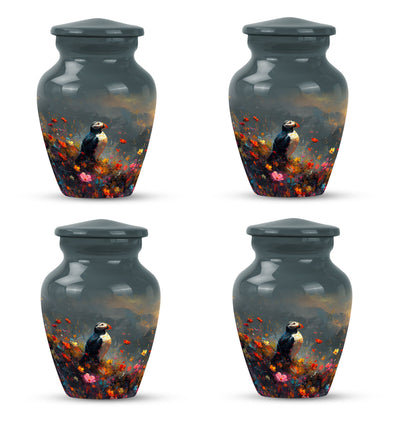Colorful Personalized Bird Keepsake Urn for Mom - 10-inch, 200 cu in - Yatskia