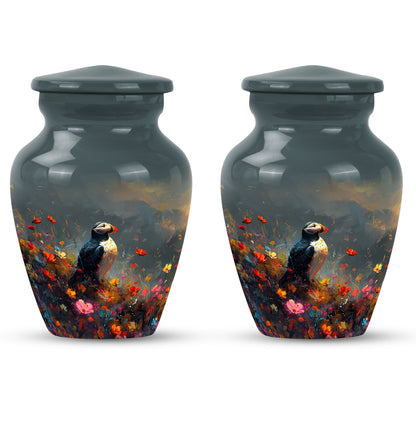 Colorful Personalized Bird Keepsake Urn for Mom - 10-inch, 200 cu in - Yatskia
