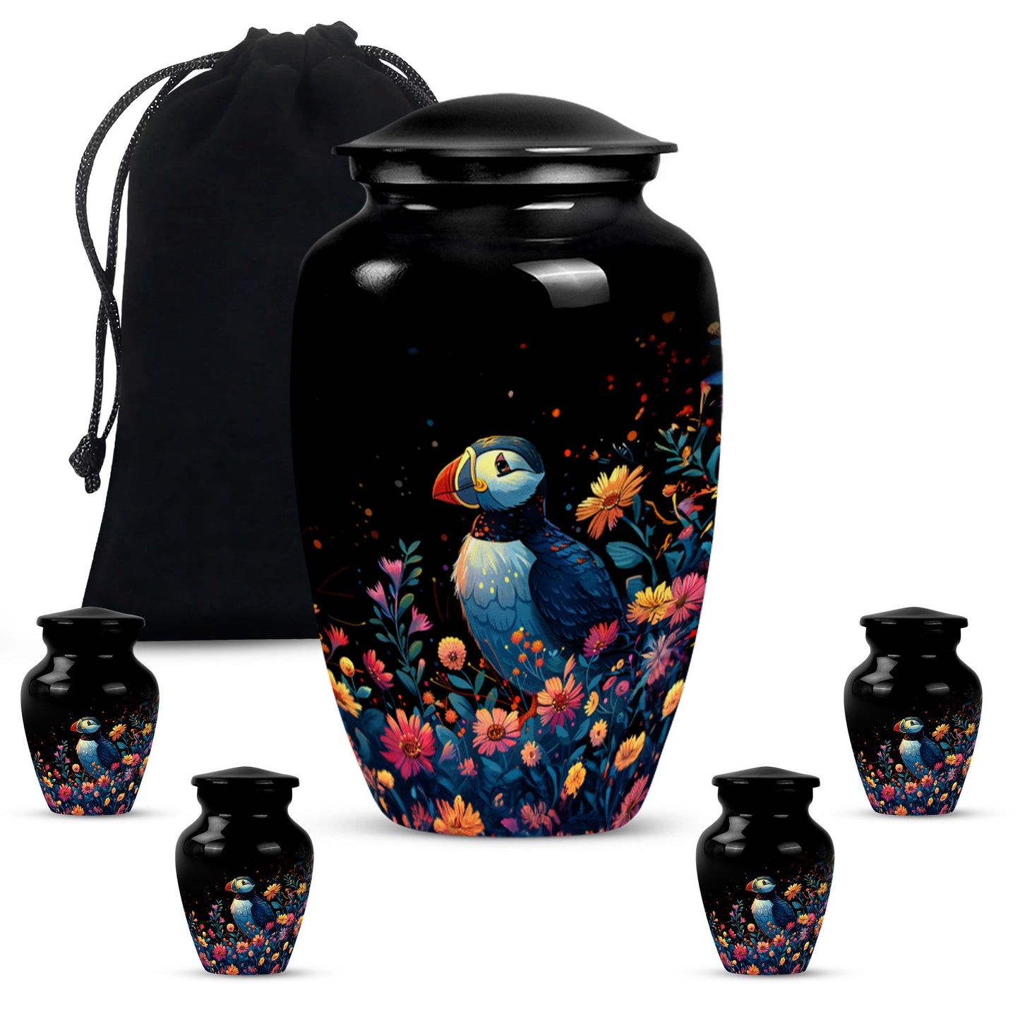 10-inch Classic Puffin Bird Urn