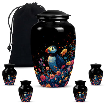 Large Urn With 4 Keepsake Urn