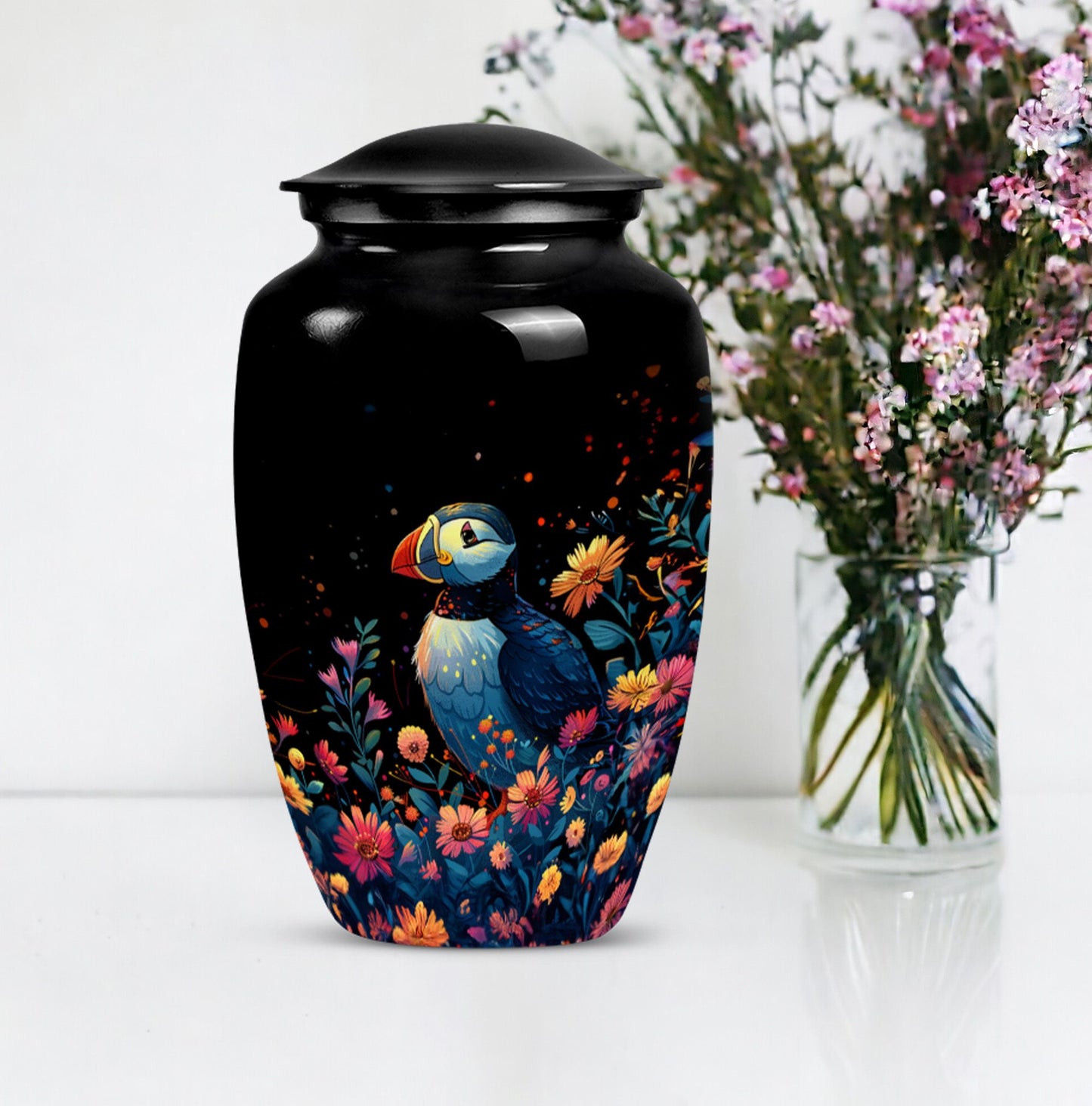10-inch Classic Puffin Bird Urn