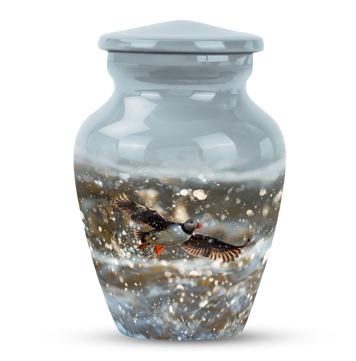 Personalized Bird Keepsake Urn for Dad - 10-inch, 200 cu in - Yatskia