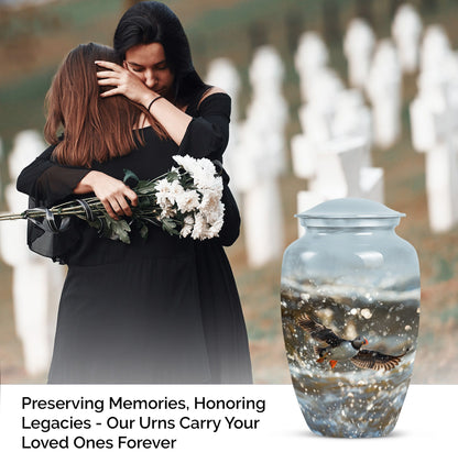 Puffin Bird Themed Classic Urn for human ashes