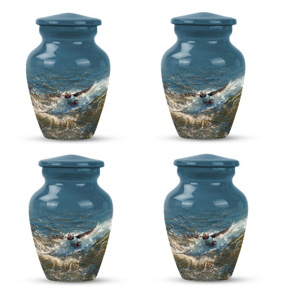 Puffin Bird Theme Aluminium Urn for human ashes