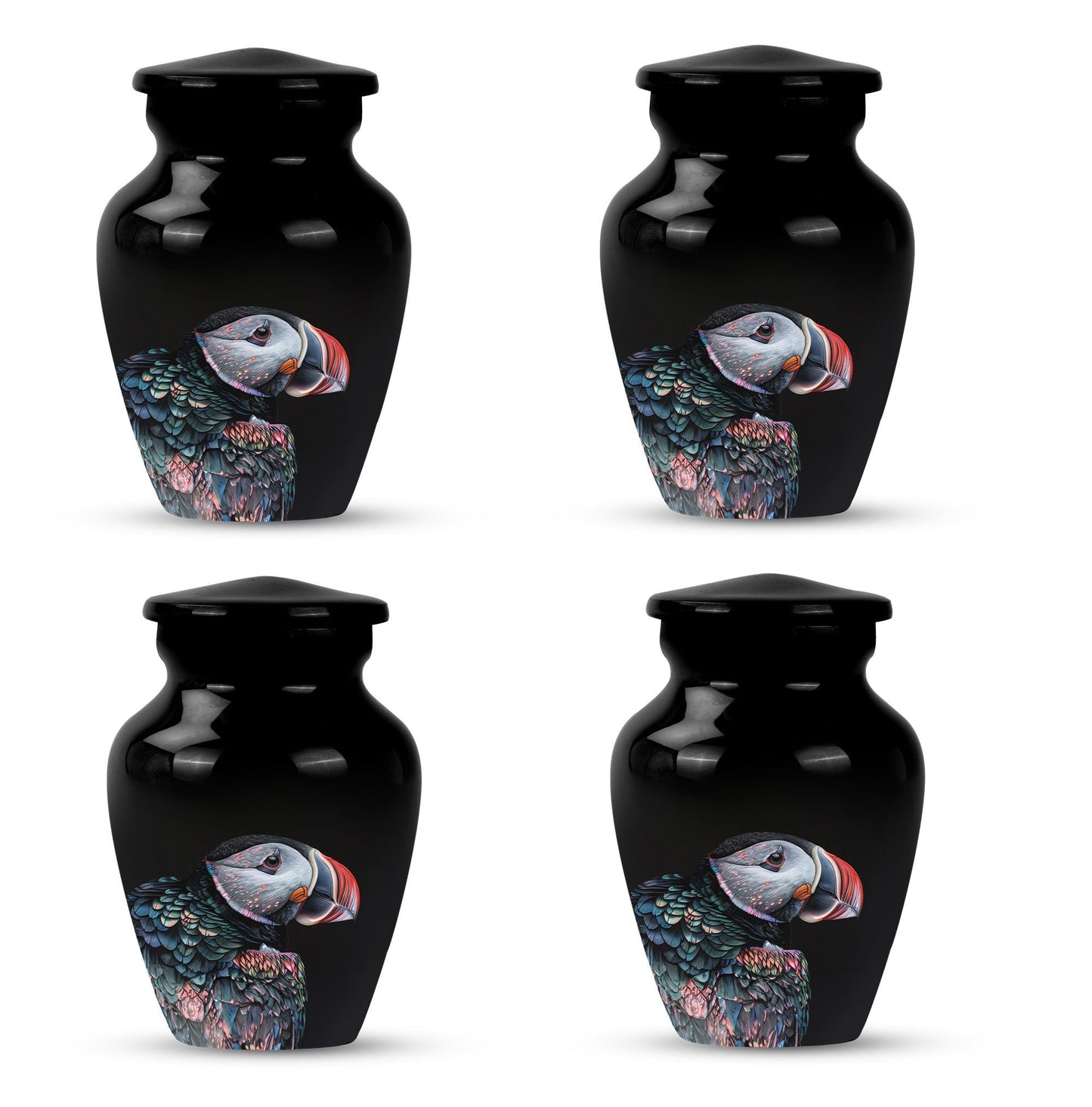 10-inch Puffin Bird themed Classic Urn for mom