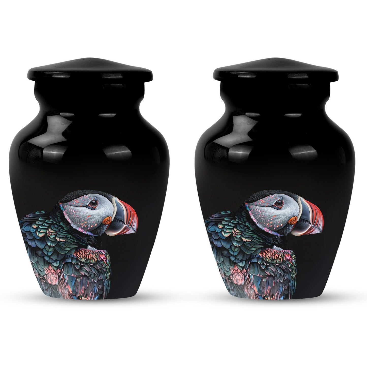 10-inch Puffin Bird themed Classic Urn for mom