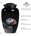10-inch Puffin Bird themed Classic Urn for mom