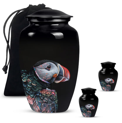 10-inch Puffin Bird themed Classic Urn for mom