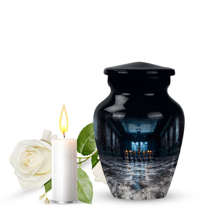 10-inch aluminium Chess Urn for burial