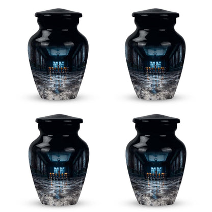 10-inch aluminium Chess Urn for burial