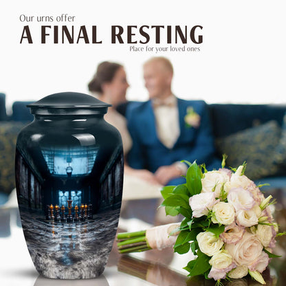 10-inch aluminium Chess Urn for burial