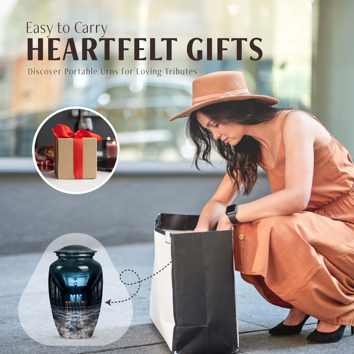 10-inch aluminium Chess Urn for burial