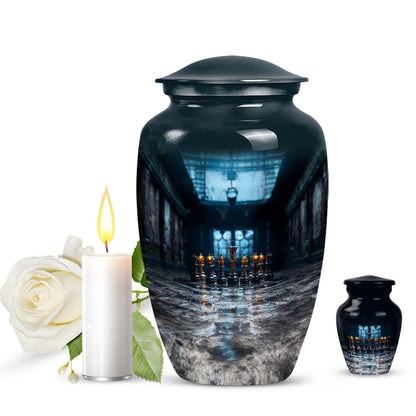 10-inch aluminium Chess Urn for burial