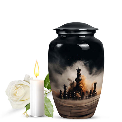 10-inch classic chess urn.