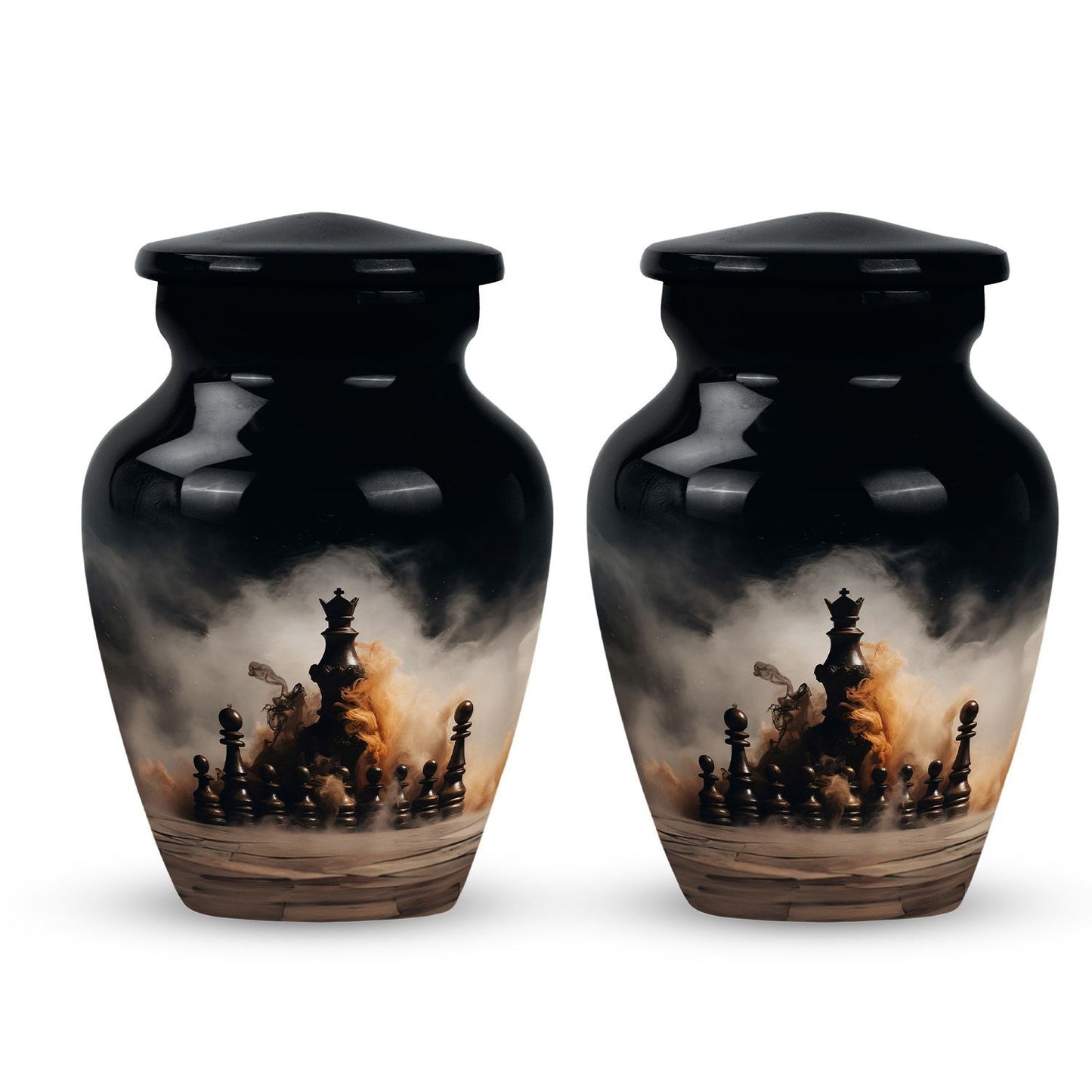 10-inch classic chess urn.