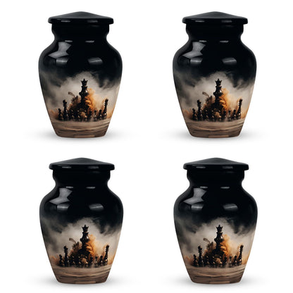 10-inch classic chess urn.