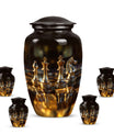 10-inch Chess-themed classic urn for human ashes