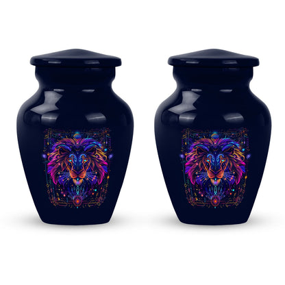 Personalized Lion Cremation Urn for Men - 10-inch, 200 cu in - Yatskia
