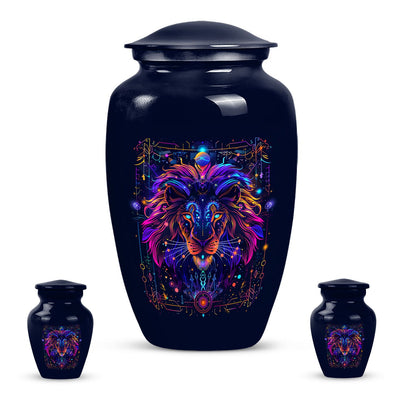 10-inch Aluminium Zodiac themed cremation urn