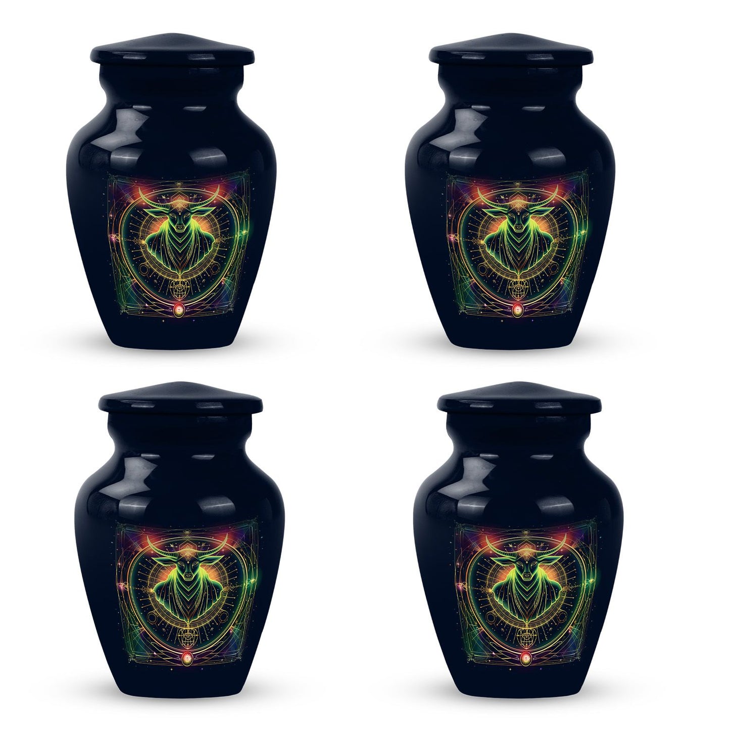 Personalized Spiritual Cremation Urn for Human Ashes - 10-inch, 200 cu in - Yatskia
