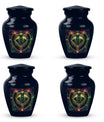 Zodiac-themed classic cremation urn.