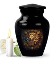 Lion Spiritual Memorial Urns for Ashes - Leo Ashes Cremation Urn For Men