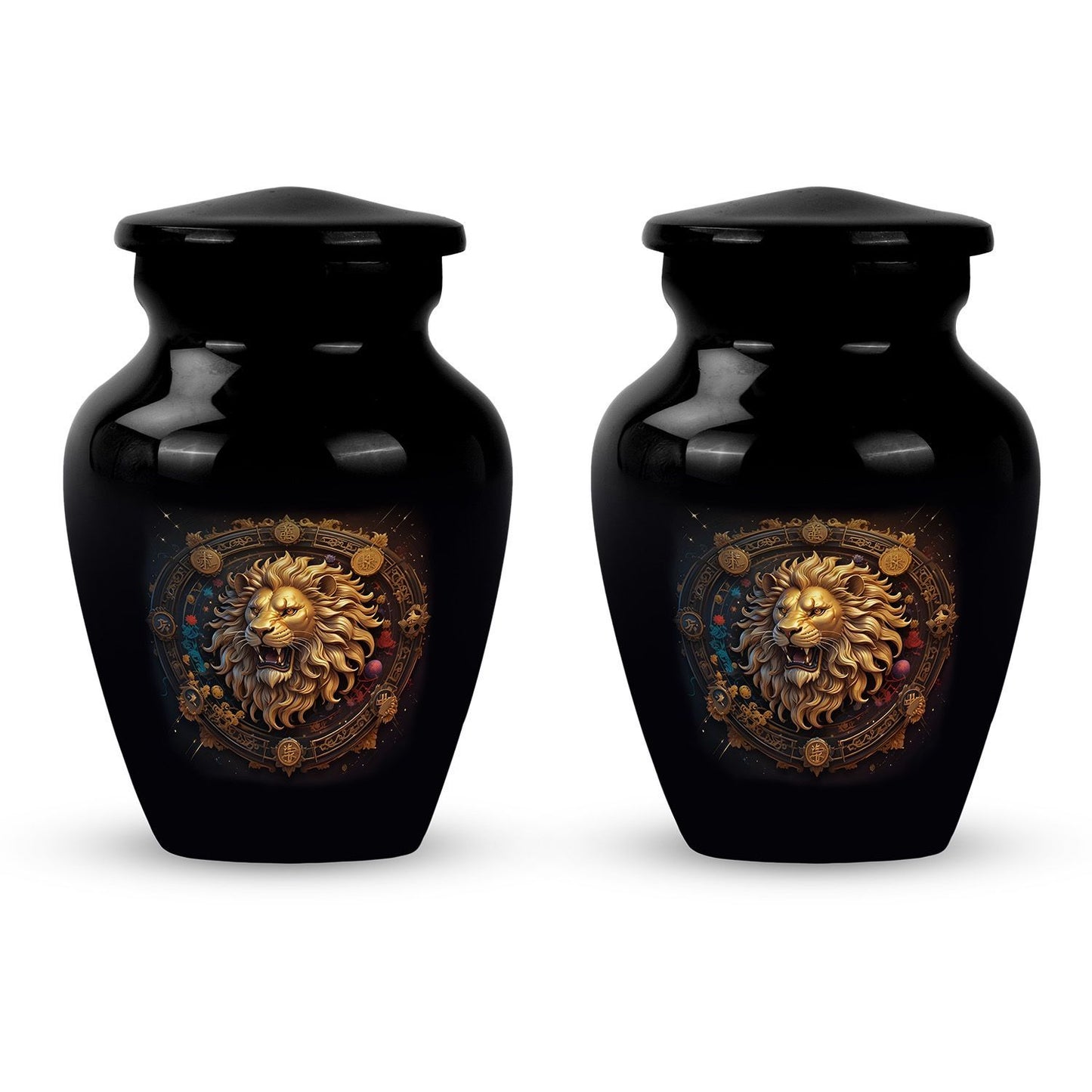 Classic 10-inch Zodiac Urn made of Aluminium.