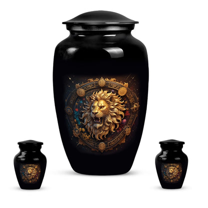 Classic 10-inch Zodiac Urn made of Aluminium.