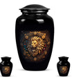 Lion Spiritual Memorial Urns for Ashes - Leo Ashes Cremation Urn For Men