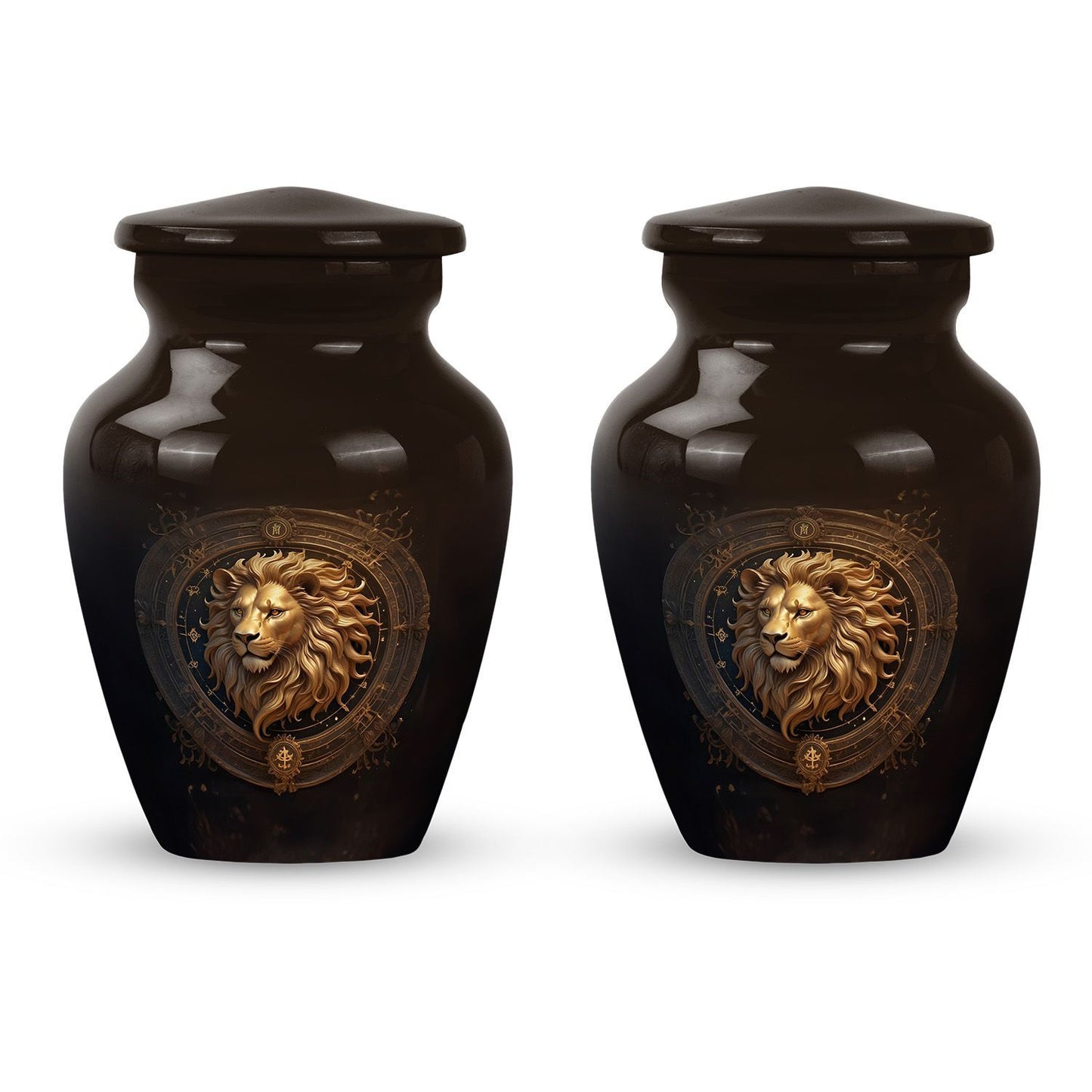 10-inch Zodiac-themed classic memorial urn.