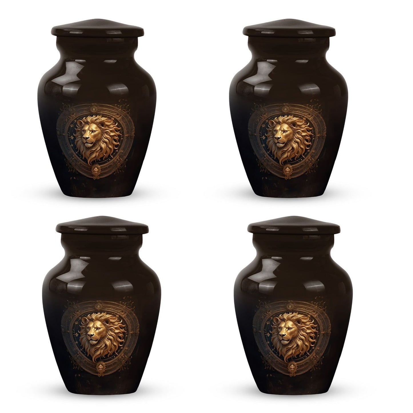 10-inch Zodiac-themed classic memorial urn.