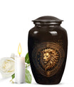Leo Zodiac Personalized Urn For Human Ashes - Lion Memorial Urn For Sale
